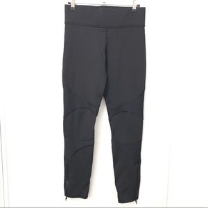 MICHI Moto Zip Black 7/8 High Rise Leggings